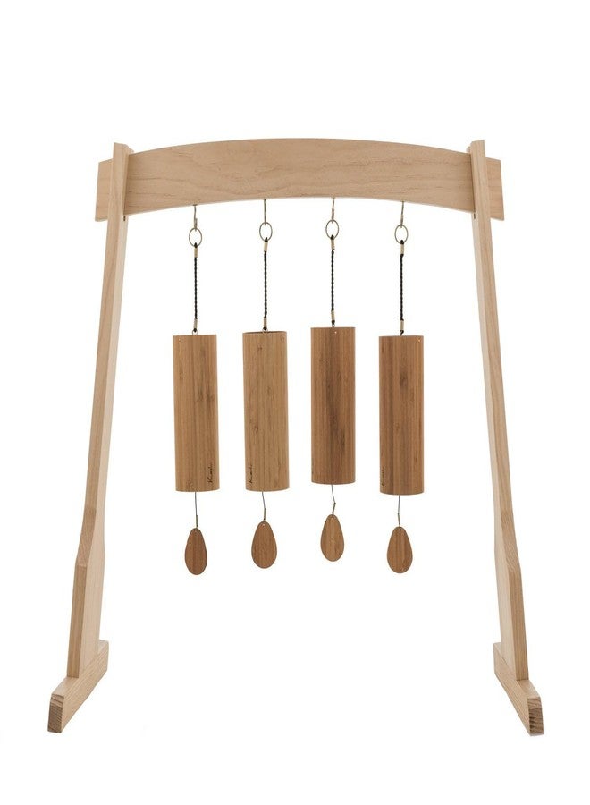 أنلميتيد حامل جرس كوشي مقاس 14 بوصة من إيست 14th ستريت/تشايمفورنيا - يتضمن حاملًا واحدًا/حامل متعدد الأغراض لجرس واحد أو 4 أجراس كوشي وزافير/مصنوع من خشب الصنوبر - Image 2